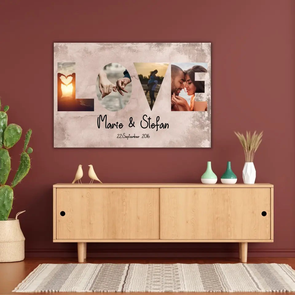 Foto Wörter - Individuelle Poster und Leinwände