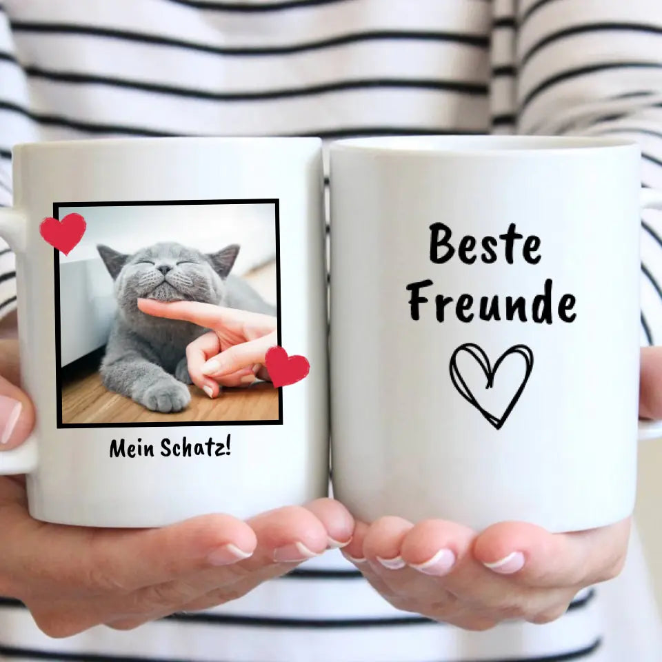 Herztasse - Individuelle Fototasse