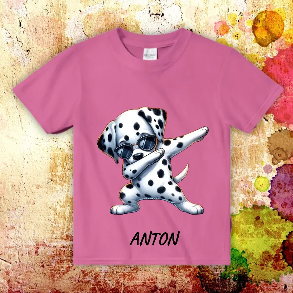 Dabbing Hund oder Katze - Individuelles Dabbing Kinder T-Shirt