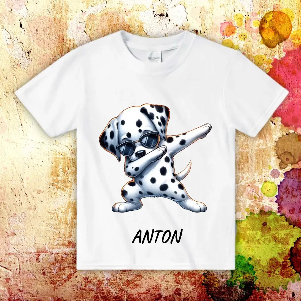 Dabbing Hund oder Katze - Individuelles Dabbing Kinder T-Shirt