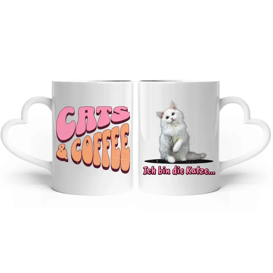 Cats and Coffee - Individuelle Fototasse