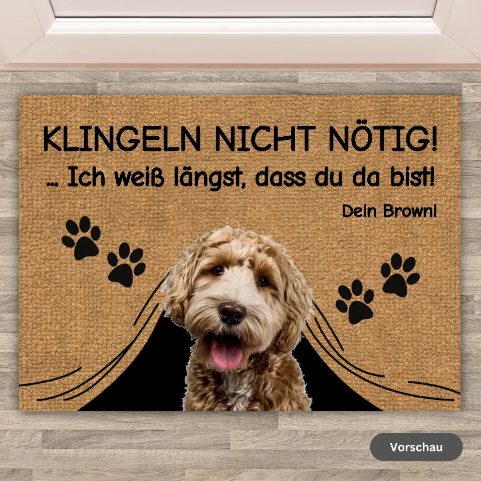 Klingeln nicht nötig! - Individuelle Fußmatte