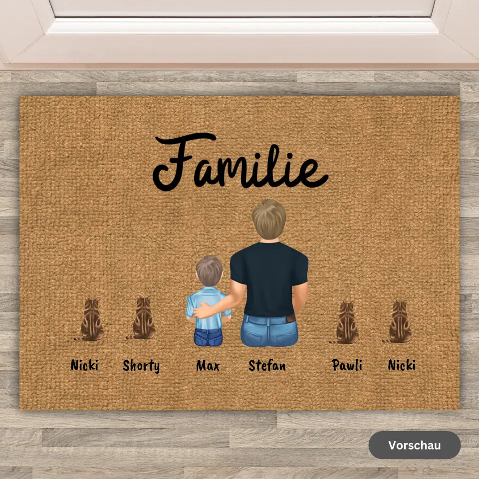 bunte Füße, Hände und Pfoten - Individuelle Fußmatte