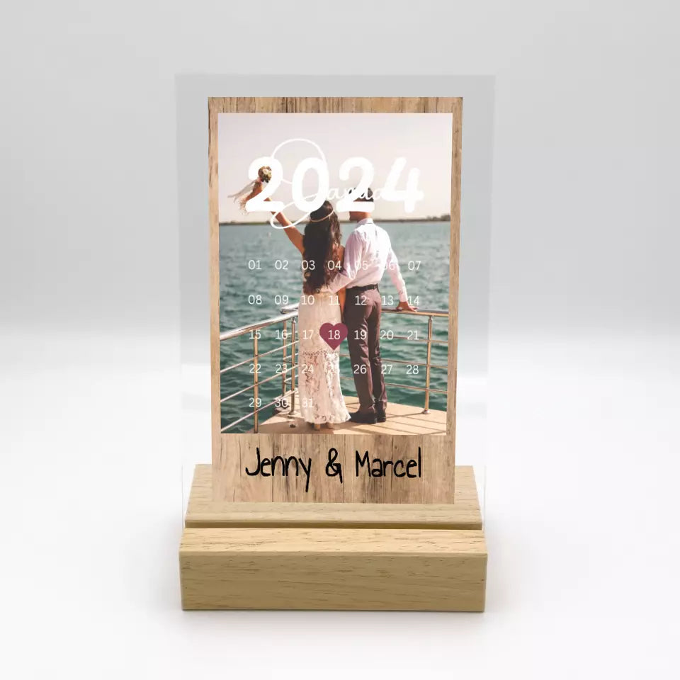 Euer besonderer Moment - Individuelles Acryl Glas mit Ständer