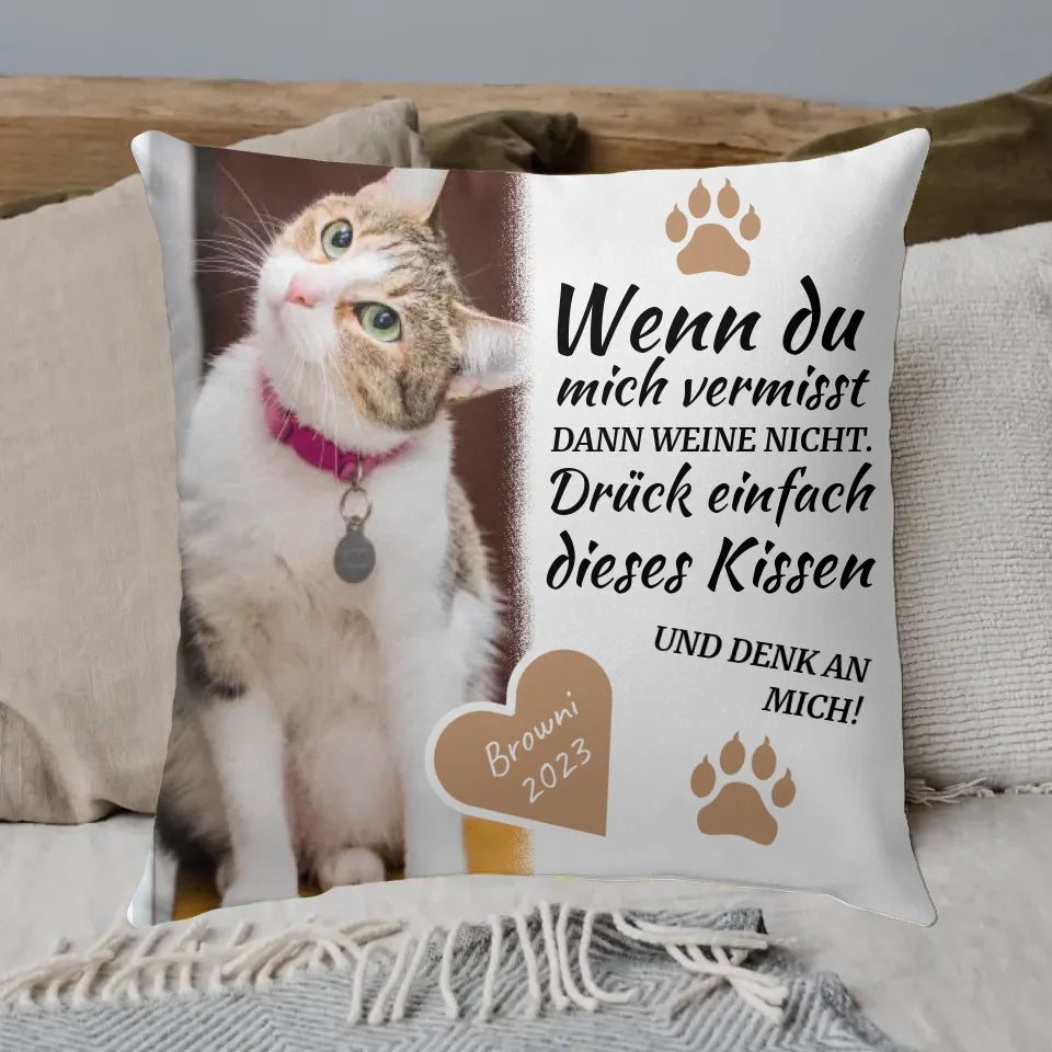 Danke an deine Katze - Individuelles Kissen