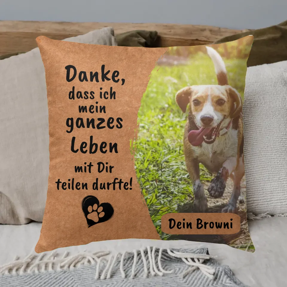Danke an deine Katze - Individuelles Kissen