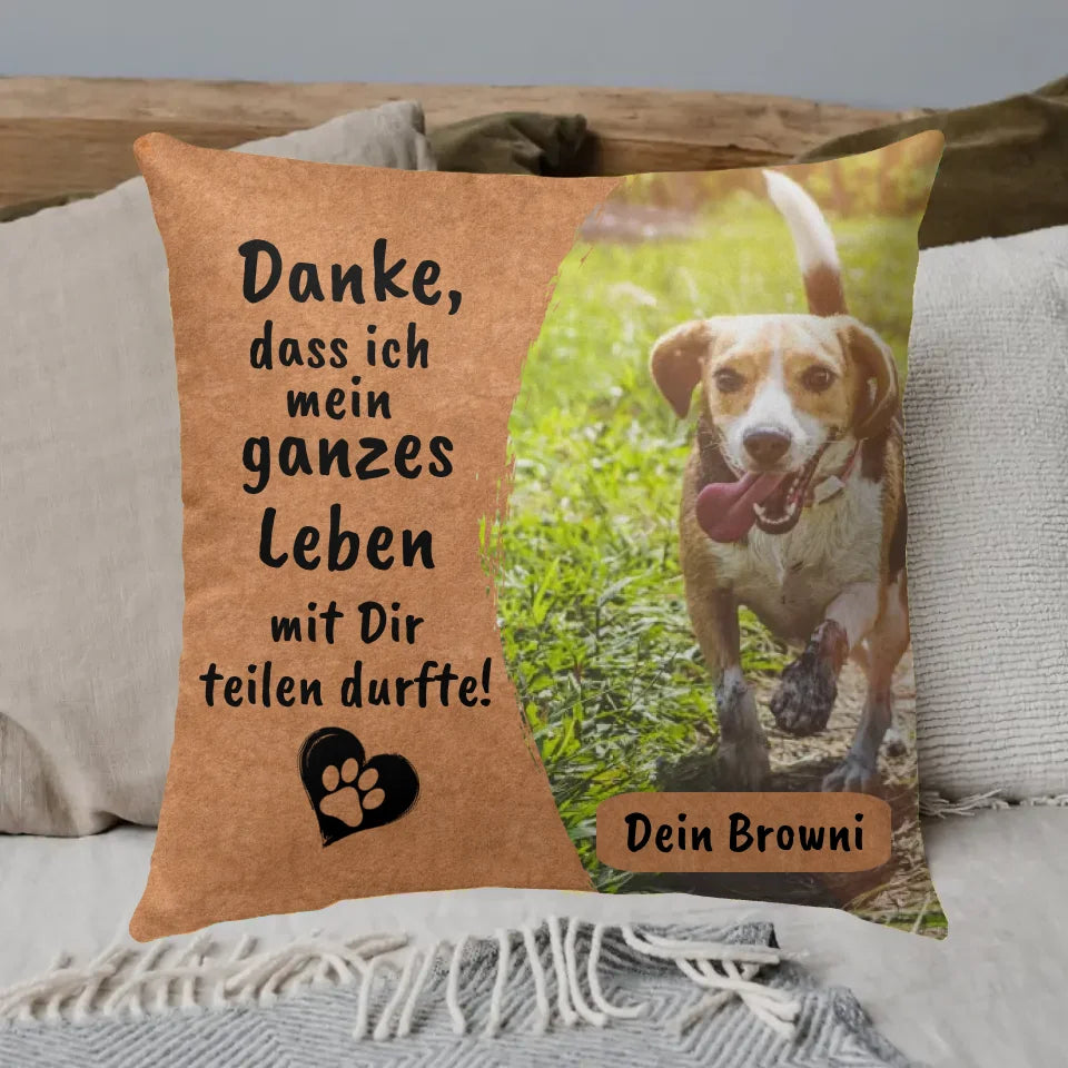 Danke an deine Katze - Individuelles Kissen