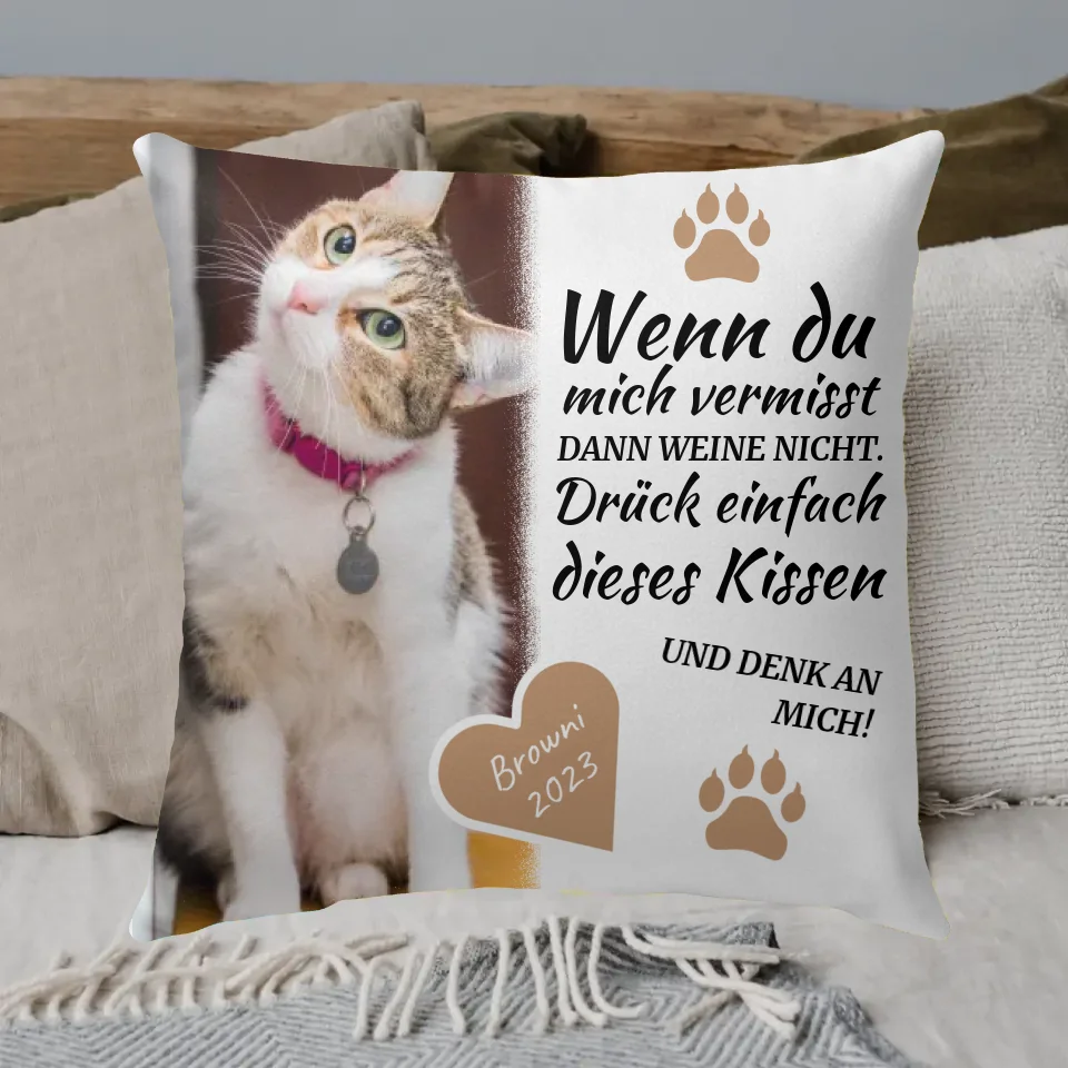 Weihnachtskissen mit Foto - individuelles Premium Fotokissen