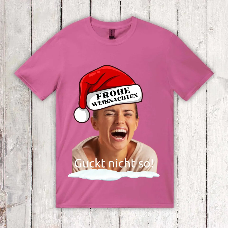 Weihnachtsmütze mit deinem Bild und Text - individueller Pullover oder Sweater