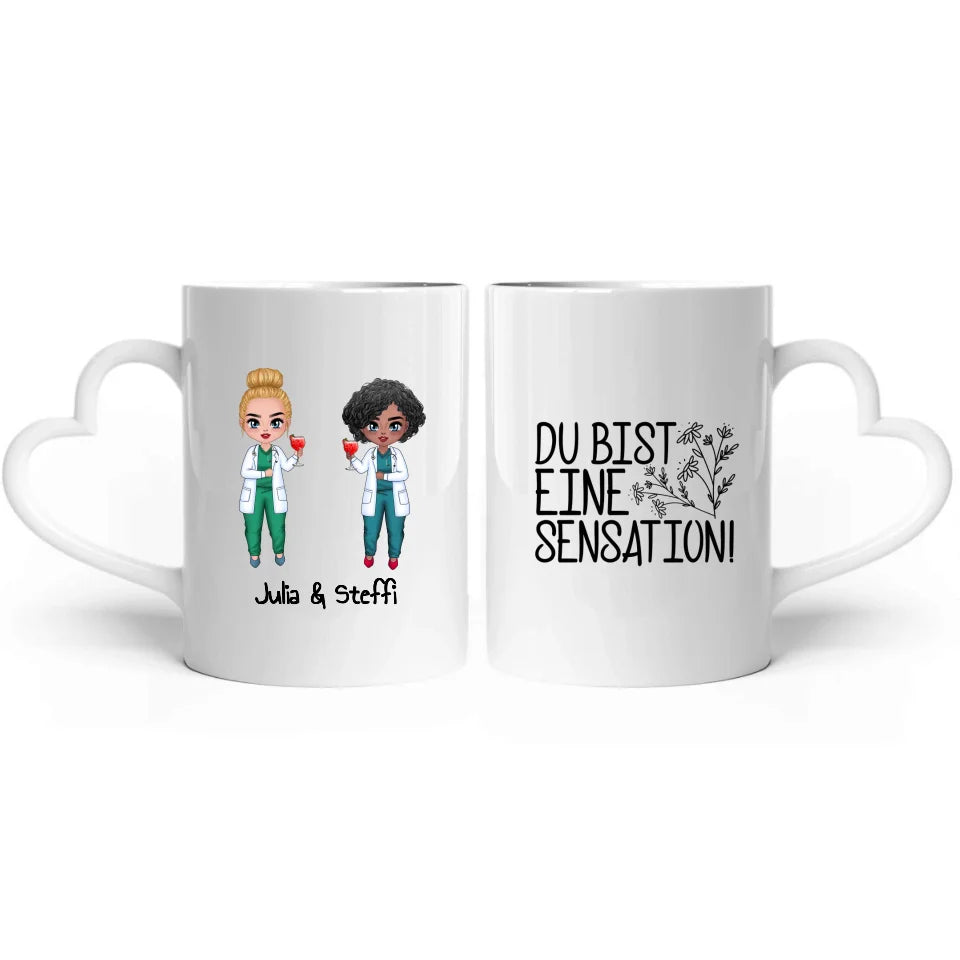 Krankenschwester und Ärztin Besties - Individuelle Tasse