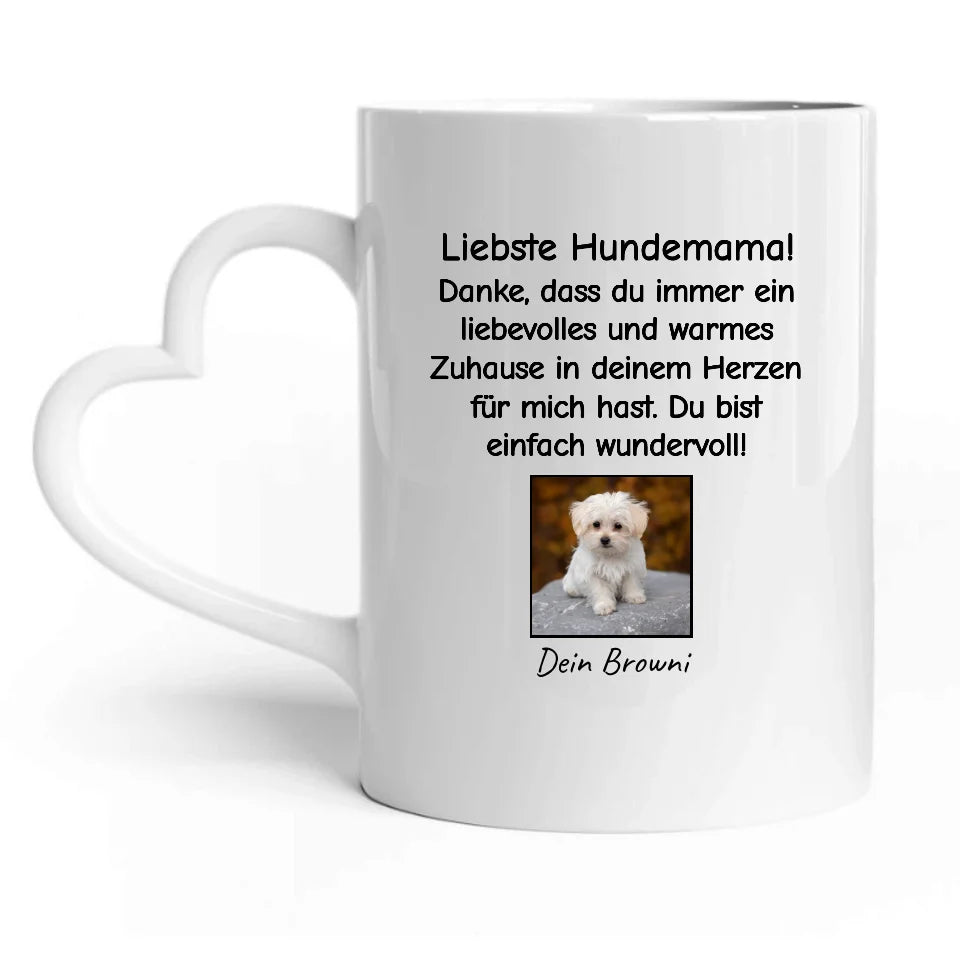 Bester Hundepapa/-mama der Welt - Tasse mit Foto
