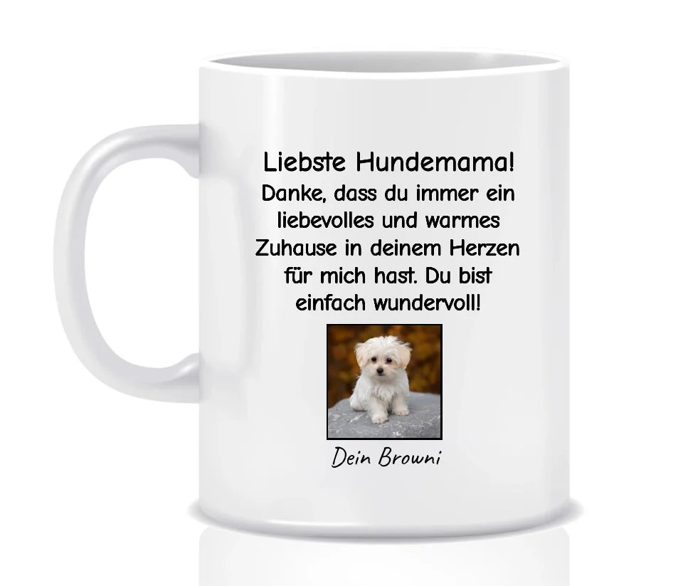 Bester Hundepapa/-mama der Welt - Tasse mit Foto