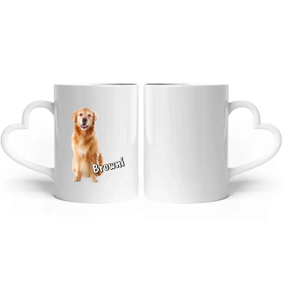 Monogramm mit Namen und Text - Individuelle Tasse