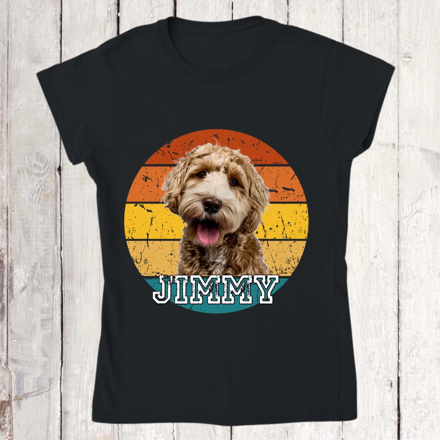 Vintage - Individuelles Foto T-Shirt