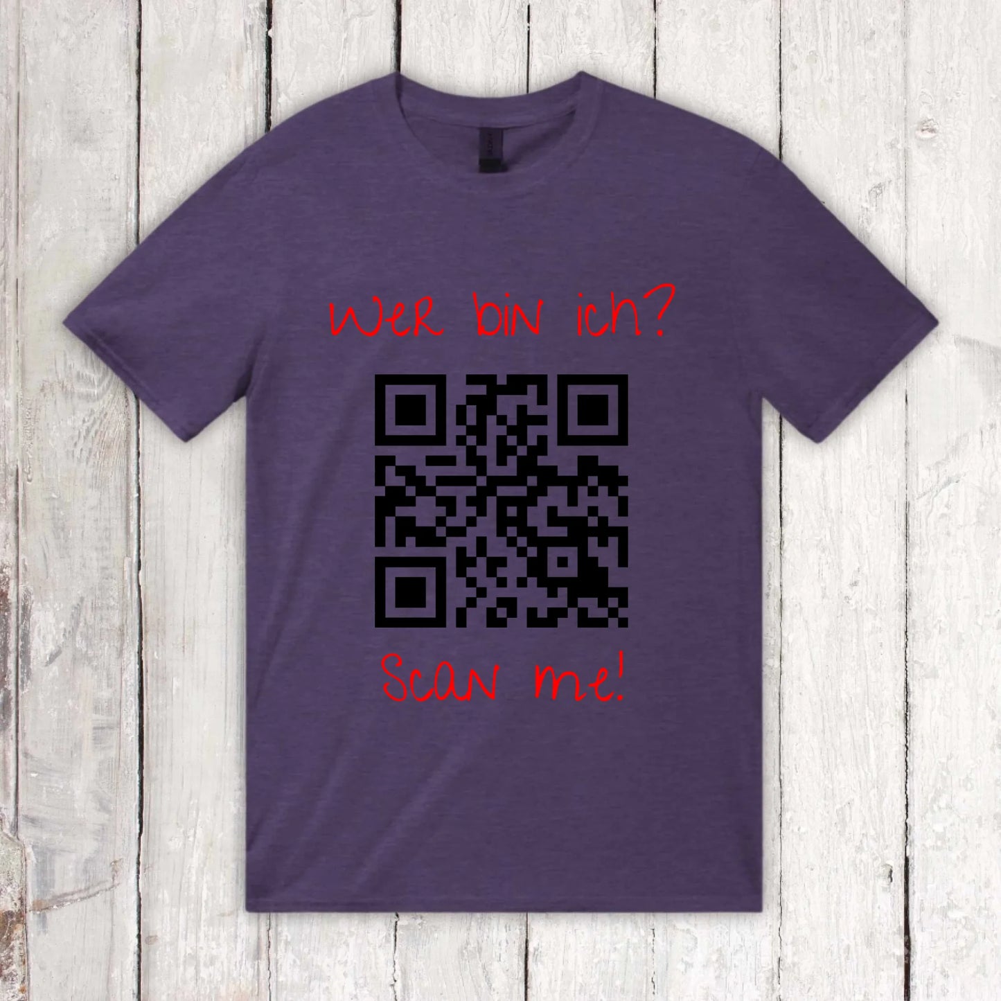 dein QR-Code | Strichcode mit Text - individuelles T-Shirt