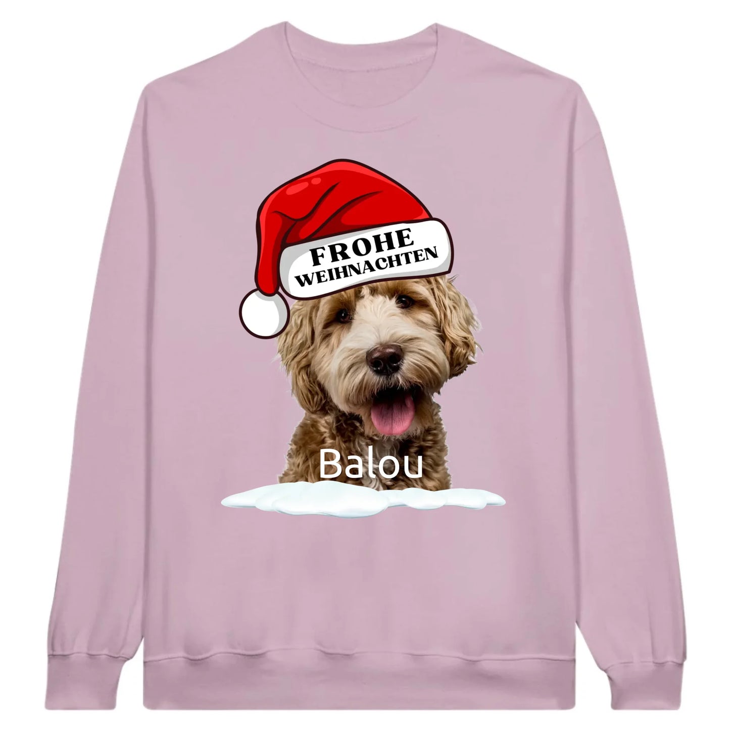Weihnachtsmütze mit deinem Bild und Text - individueller Pullover oder Sweater