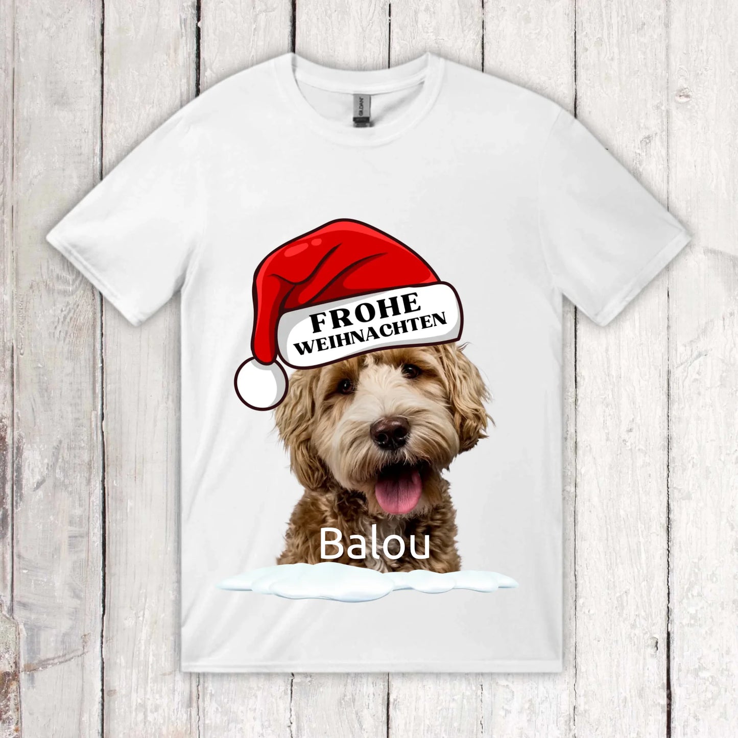 Weihnachtsmütze mit deinem Bild und Text - individueller Pullover oder Sweater