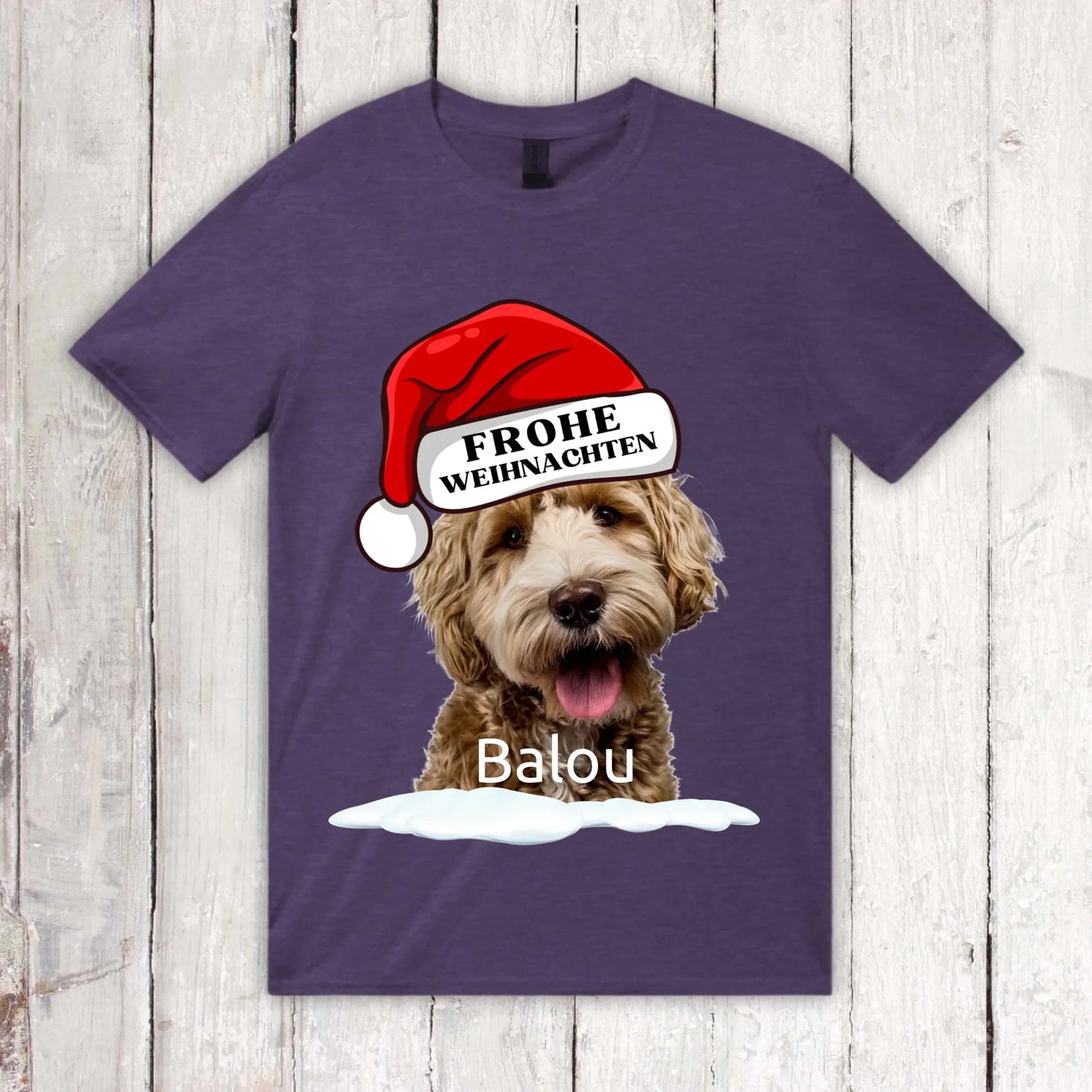 Weihnachtsmütze mit deinem Bild und Text - individueller Pullover oder Sweater