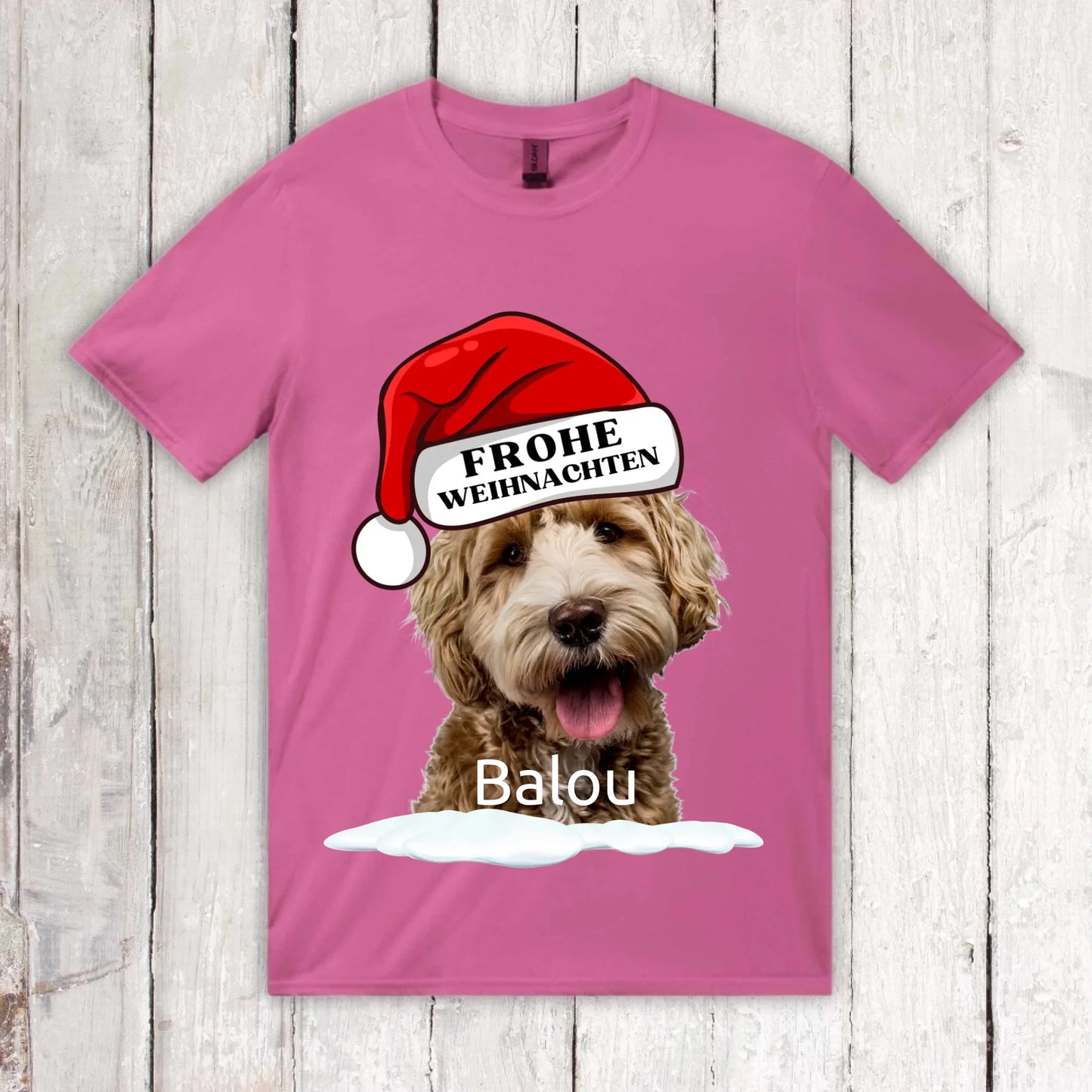 Weihnachtsmütze mit deinem Bild und Text - individueller Pullover oder Sweater