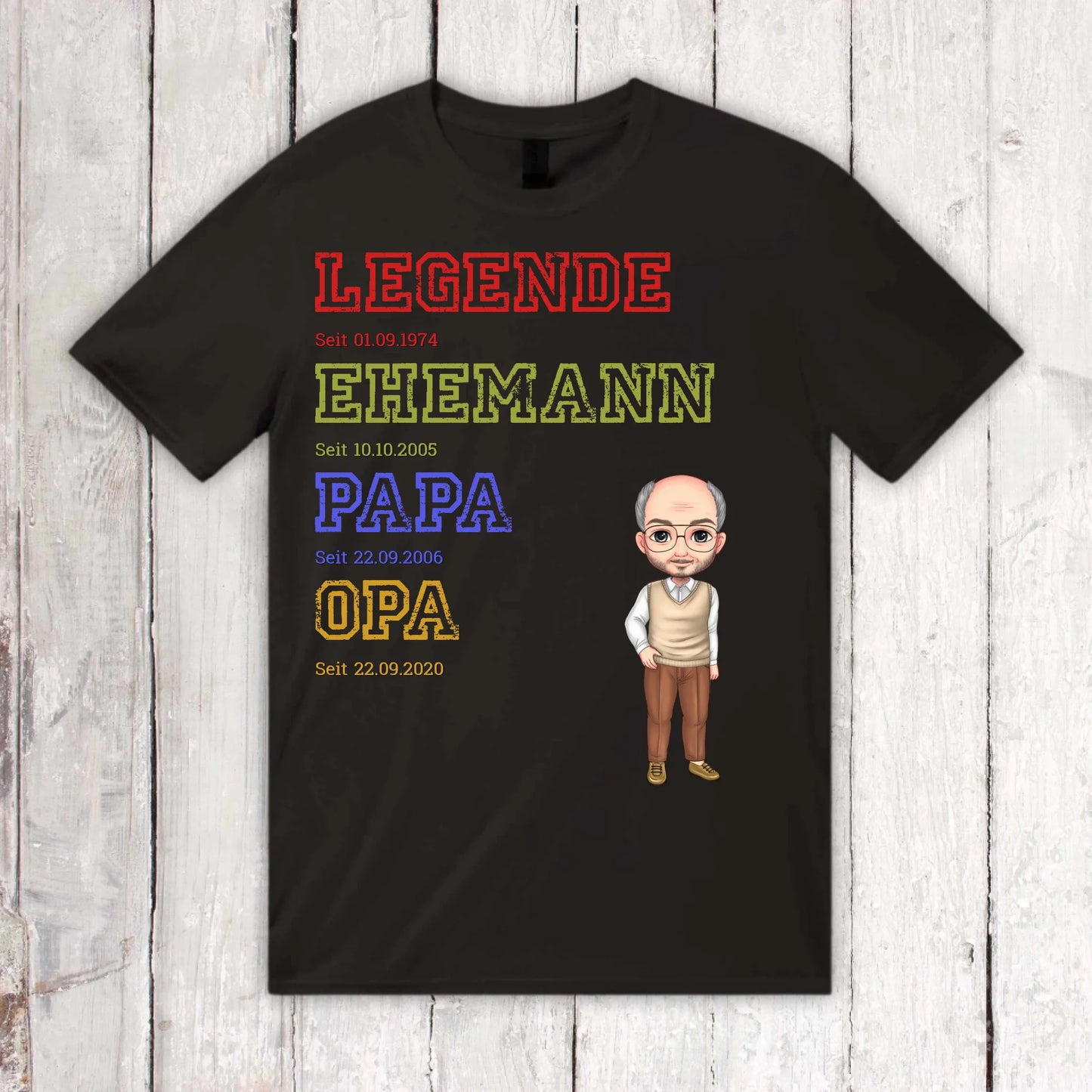 Ur-Oma, Ur-Opa, Papa, Mama, Legende, Familie - Individueller Pullover