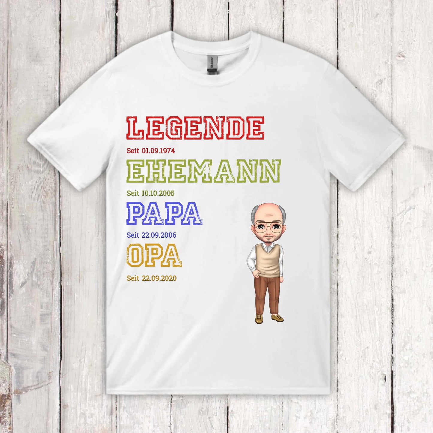 Ur-Oma, Ur-Opa, Papa, Mama, Legende, Familie - Individueller Pullover