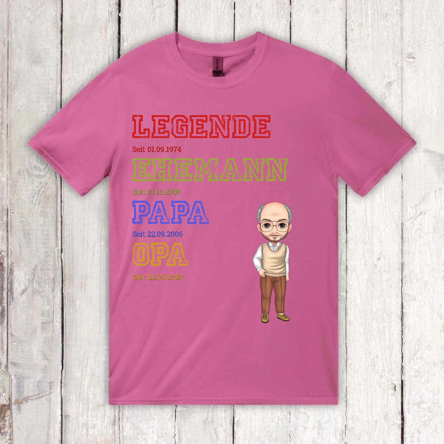 Ur-Oma, Ur-Opa, Papa, Mama, Legende, Familie - Individueller Pullover