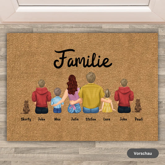Familie - Individuelle Fußmatte