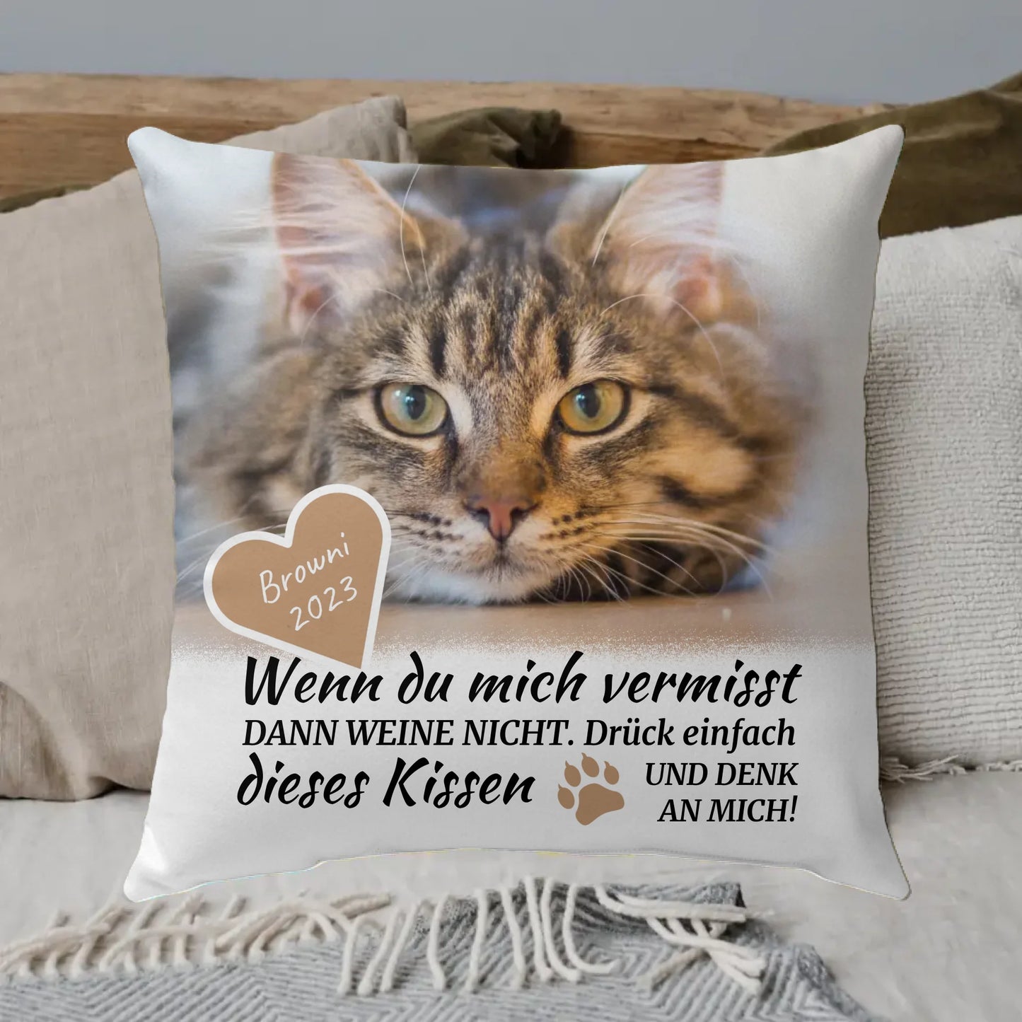 Fotoherz Decke mit deinen Fotos - Individuelle Kuscheldecke