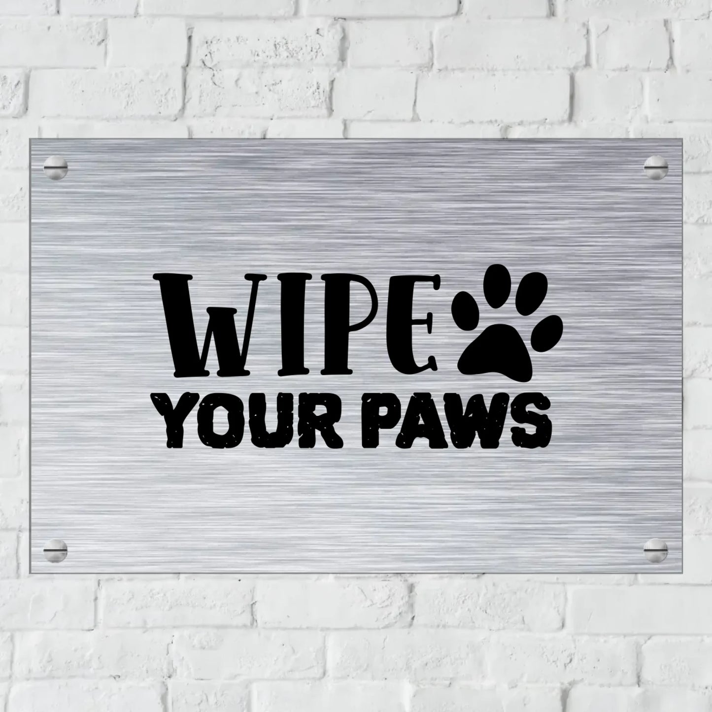 Türschild mit Löchern zum Befestigen für Innen und Außen