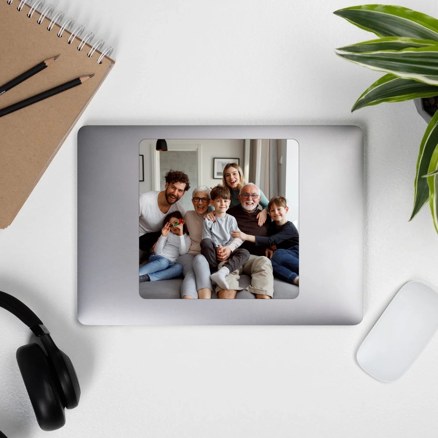 Aufkleber mit Foto und Text - individueller Sticker oder Autoaufkleber