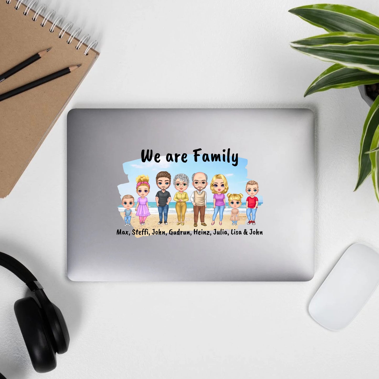 Aufkleber mit Foto und Text - individueller Sticker oder Autoaufkleber