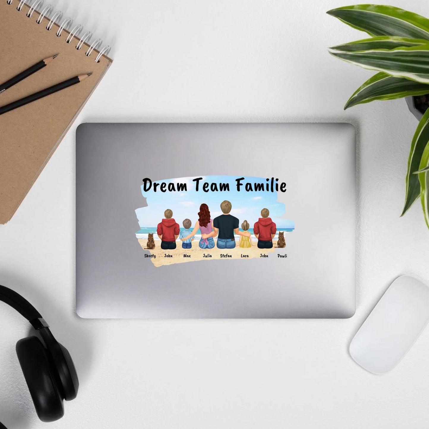 Aufkleber mit Foto und Text - individueller Sticker oder Autoaufkleber