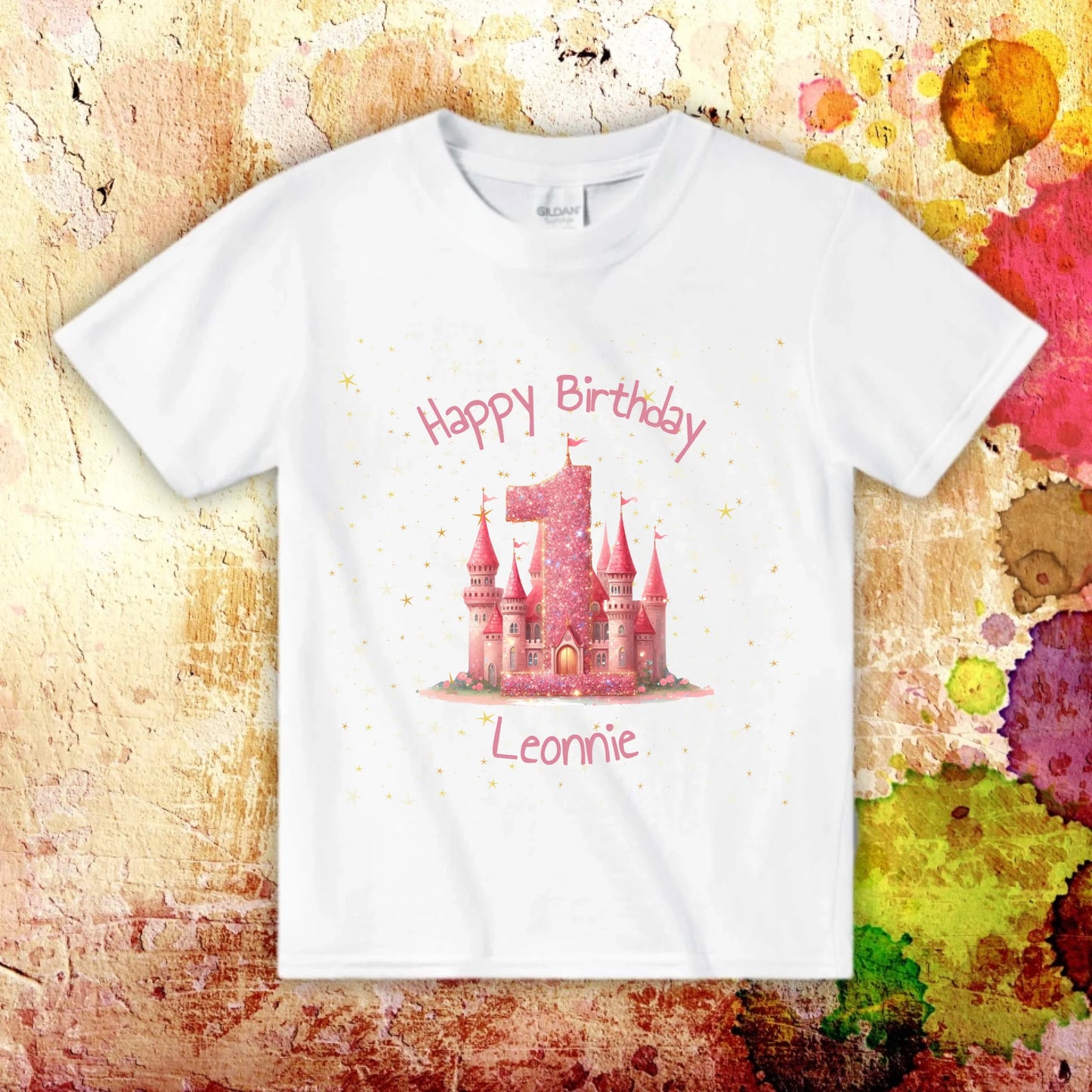 Geburtstag mit Zahl und Namen - individuelles Kinder T-Shirt