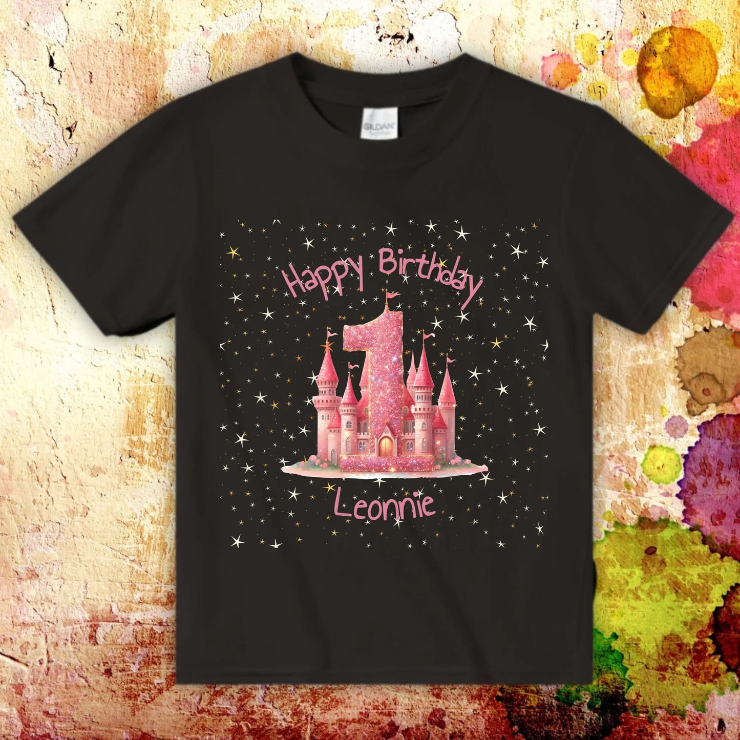 Geburtstag mit Zahl und Namen - individuelles Kinder T-Shirt