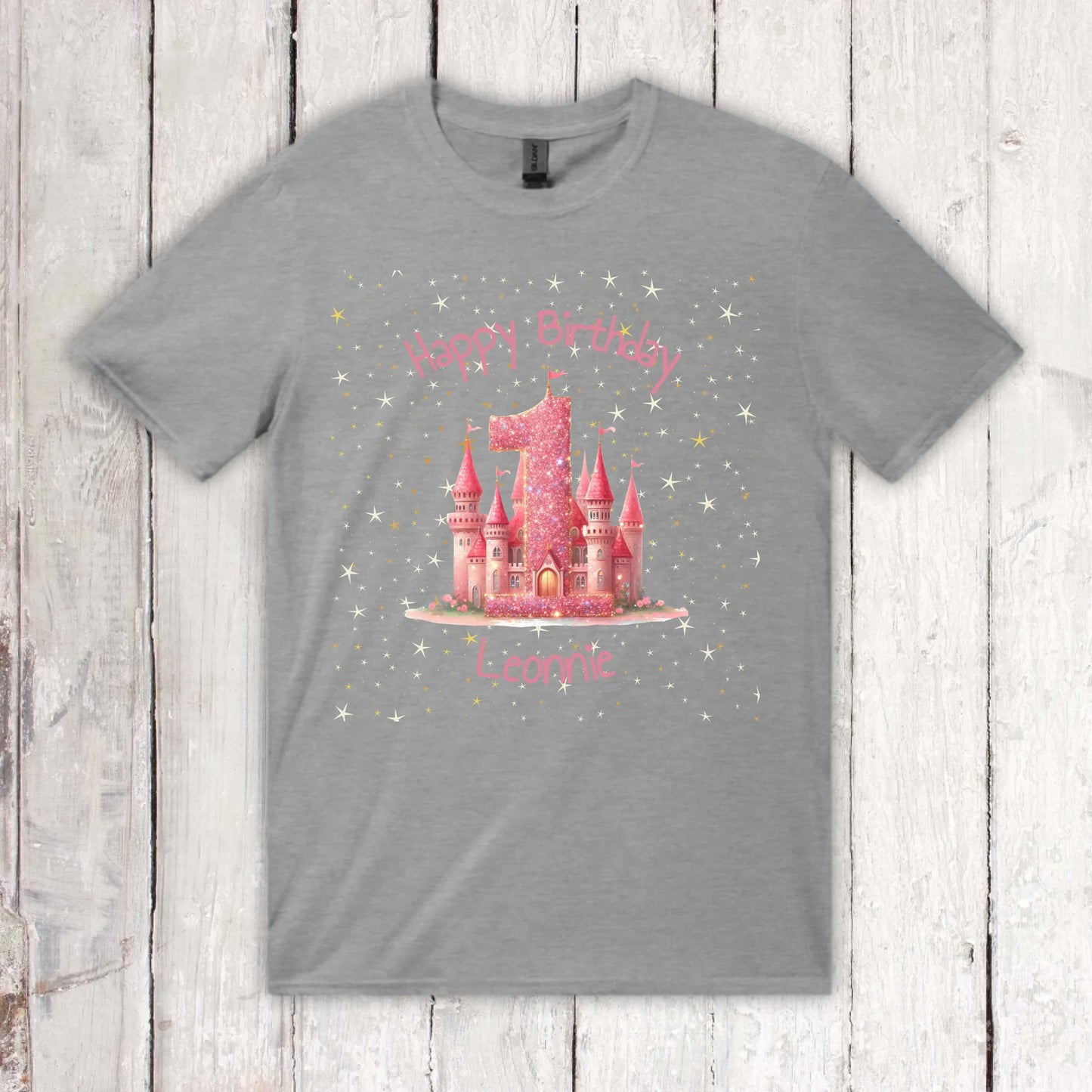 Geburtstag mit Zahl und Namen - individuelles Kinder T-Shirt
