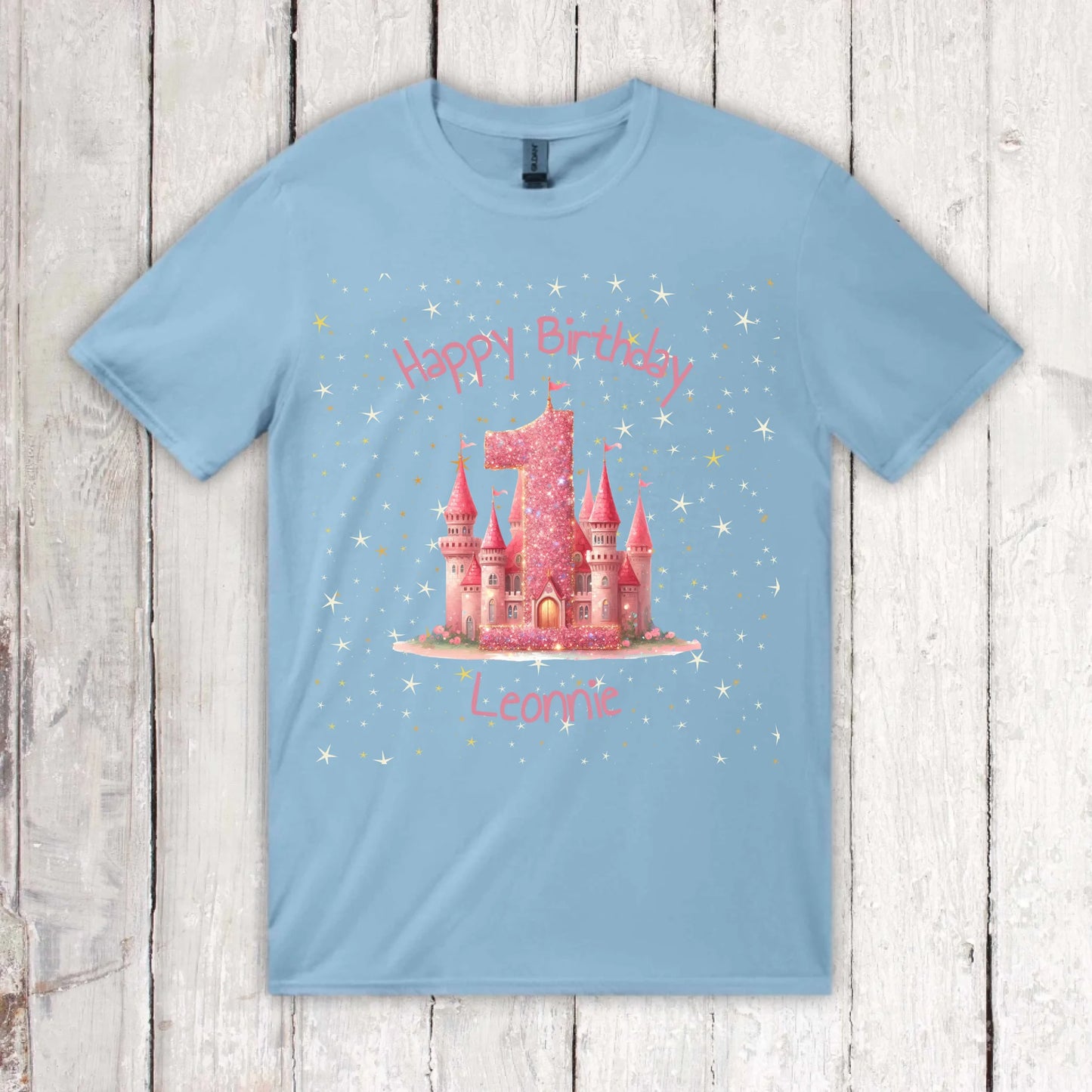 Geburtstag mit Zahl und Namen - individuelles Kinder T-Shirt