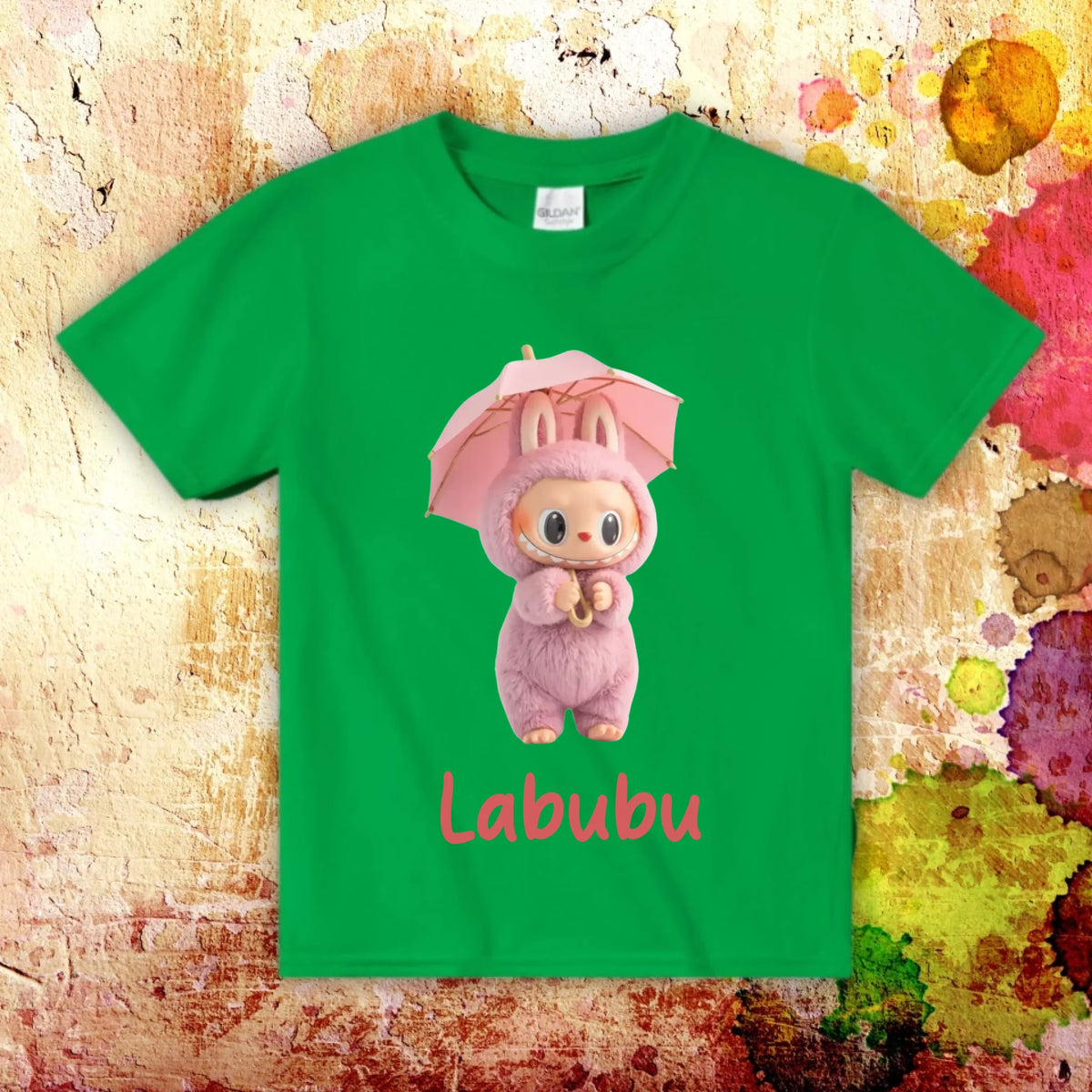 dein Labubu auf dem Kissen mit Name - individuelles Kissen | Personalize Palace