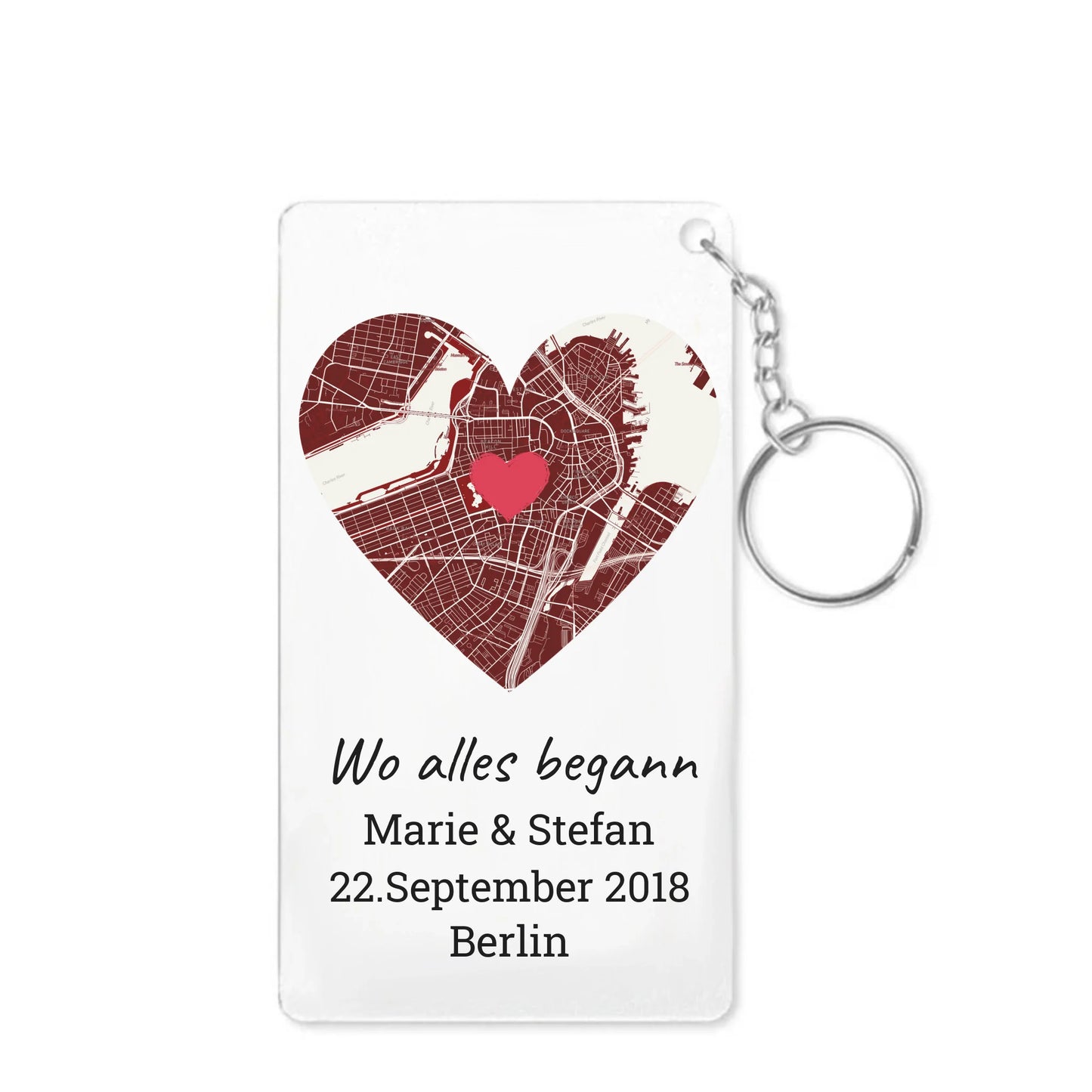 Acryl Schlüsselanhänger zum selber gestalten mit verschiedenen Motiven, Fotos und Texten