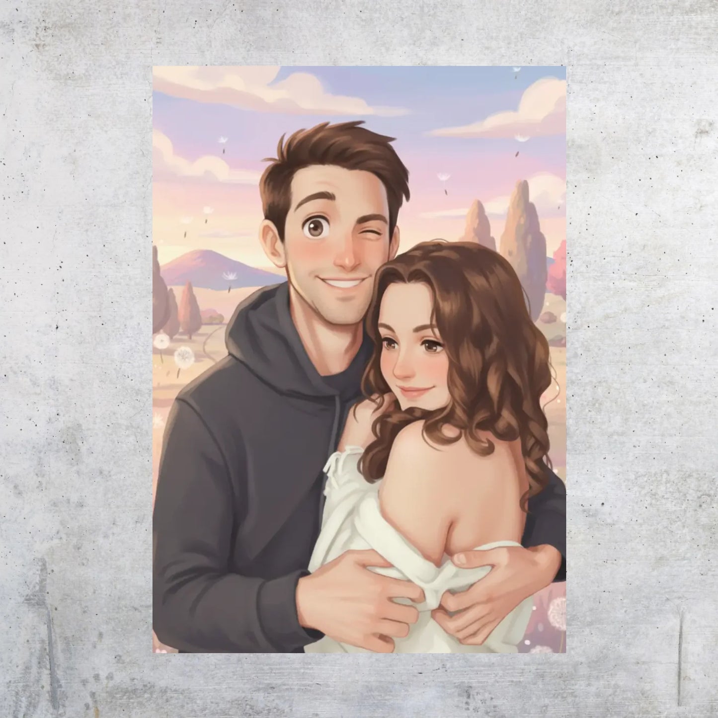 Anime Portrait Poster – Dein Bild im Ghibli-Stil - individuelles Poster mit Rahmen