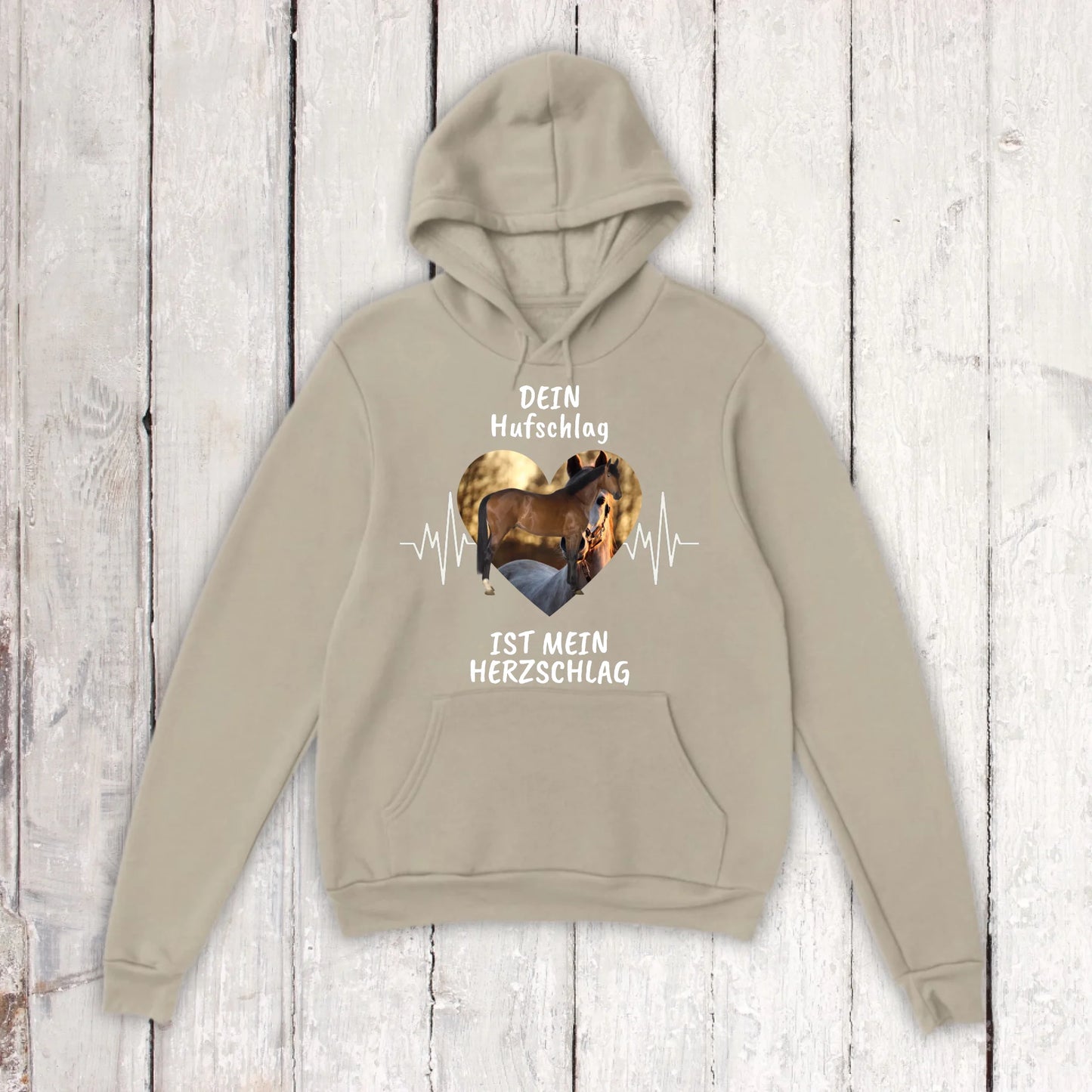 T-Shirt mit Pferde Herzschlag und deinem Foto