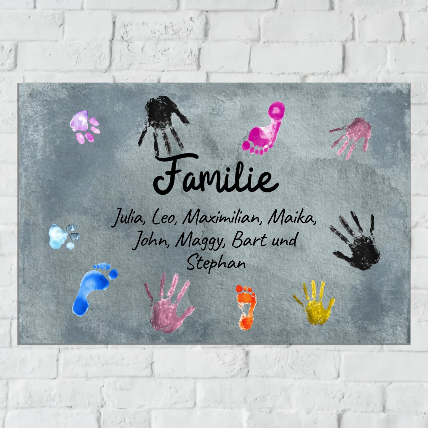 Aluminium Schild für Innen und Außen mit Löchern zur Befestigung