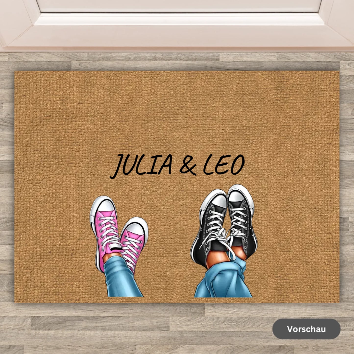 Up to 8 adults with pets - Individual large family doormat