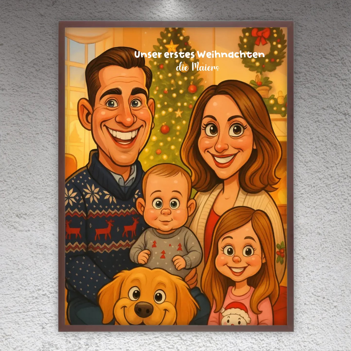 euer Bild als Karikatur - individuelle Leinwand