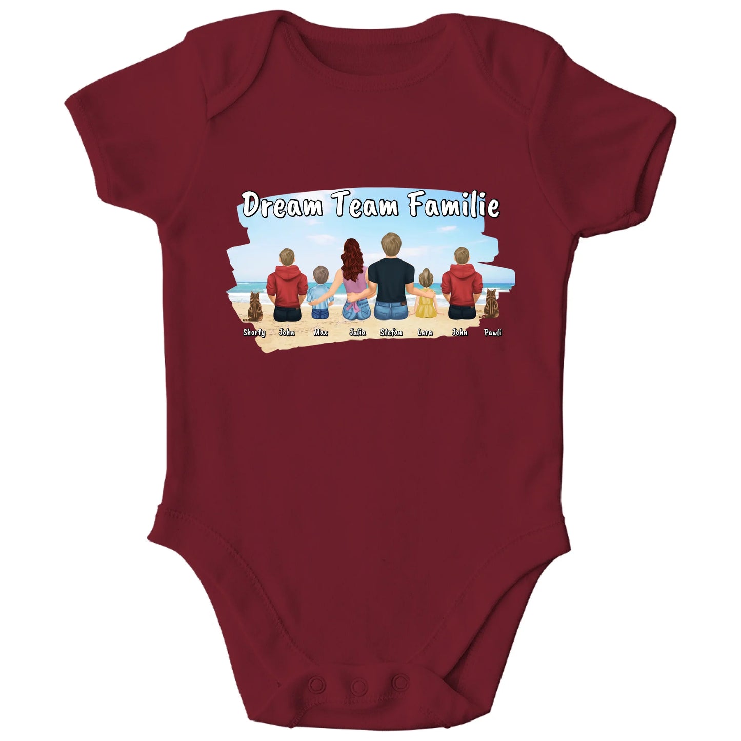 front_Burgundy_Kinder Bio Body Strampler_Platzhalter_TIB_mockup