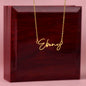 Signature Namenskette - Individuelle Halskette