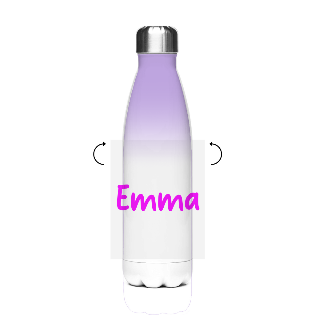 Schultrinkflasche "Einhorn" aus Edelstahl - individuelle Thermoflasche