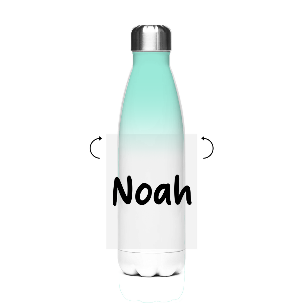 Schultrinkflasche "Sportwagen" aus Edelstahl - individuelle Thermoflasche