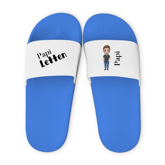 Papi Letten mit Papa auf dem Latsch - individuelle Badelatschen