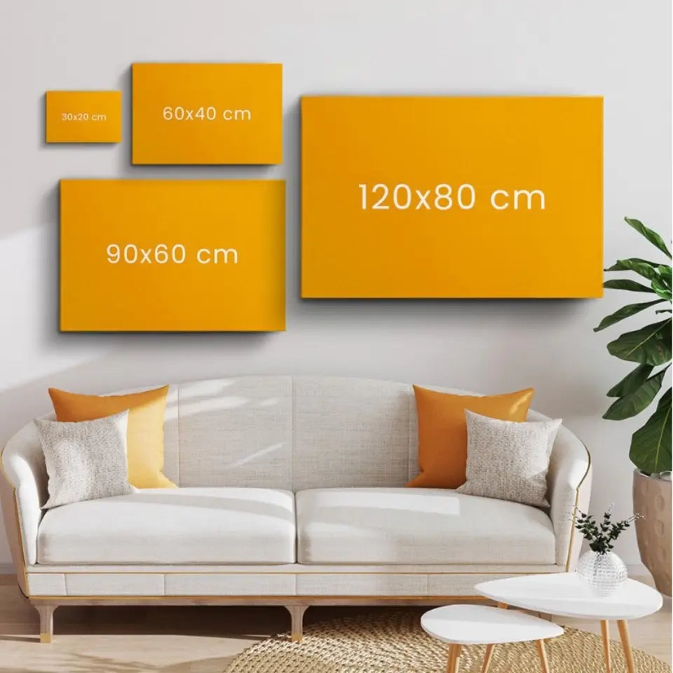 Foto Buchstaben - individuelle Fotoleinwand