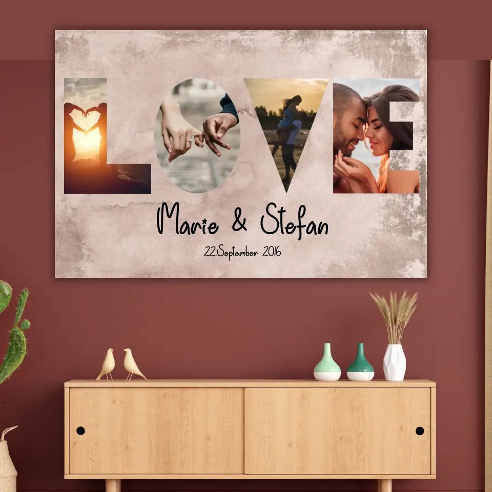 Mein Happy End (an sie oder ihn) - Paar-Leinwand